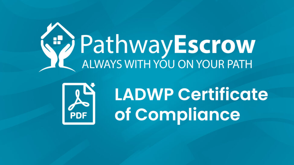 Los Angeles Department of Water and Power (LADWP) Certificate of Compliance Water Conservation Ordinance